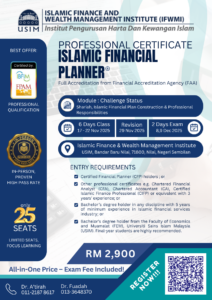 UPCOMING ISLAMIC FINANCE PLANNER TRAINING